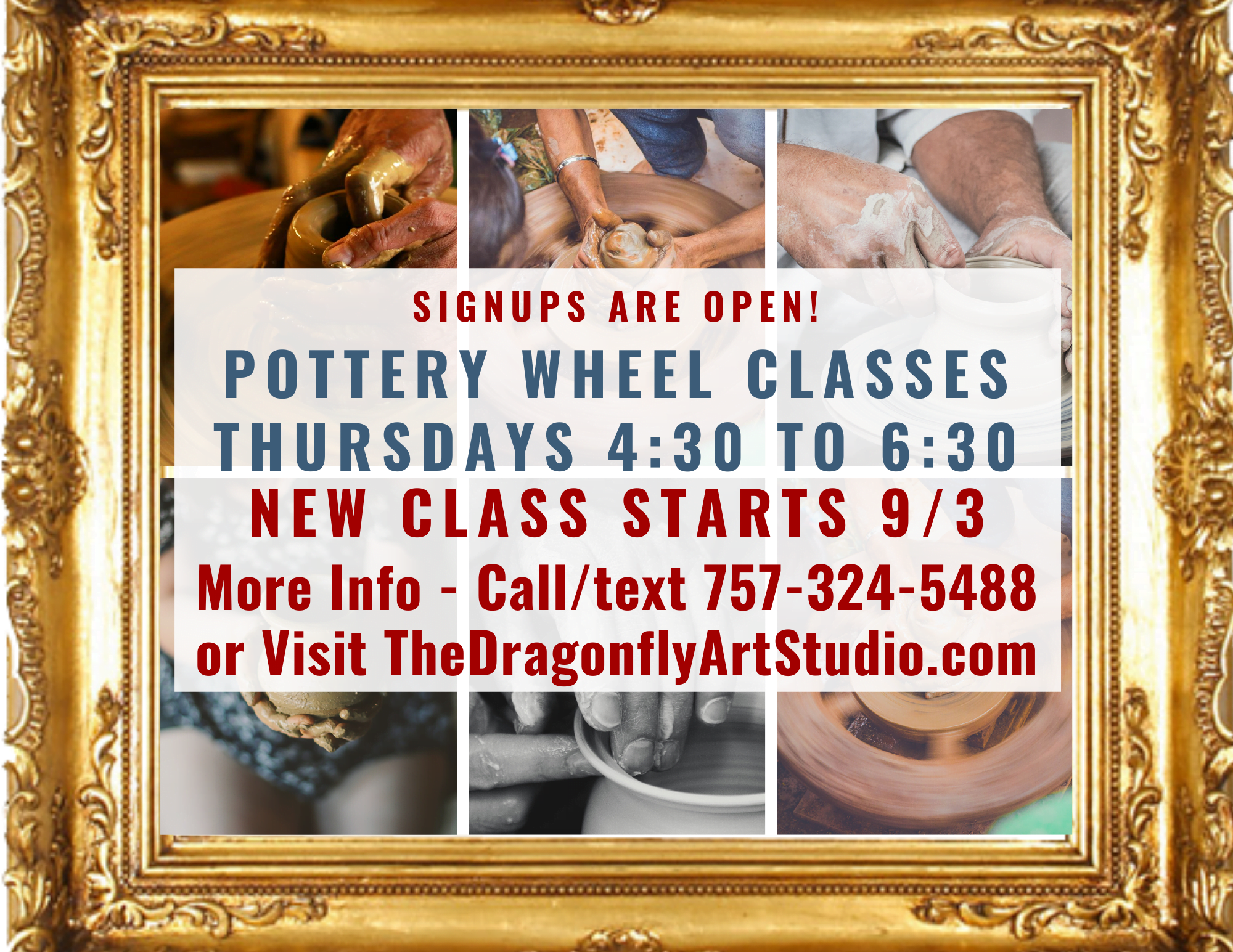 Beginner Pottery Wheel at The Dragonfly – Thursdays – The Dragonfly Art ...