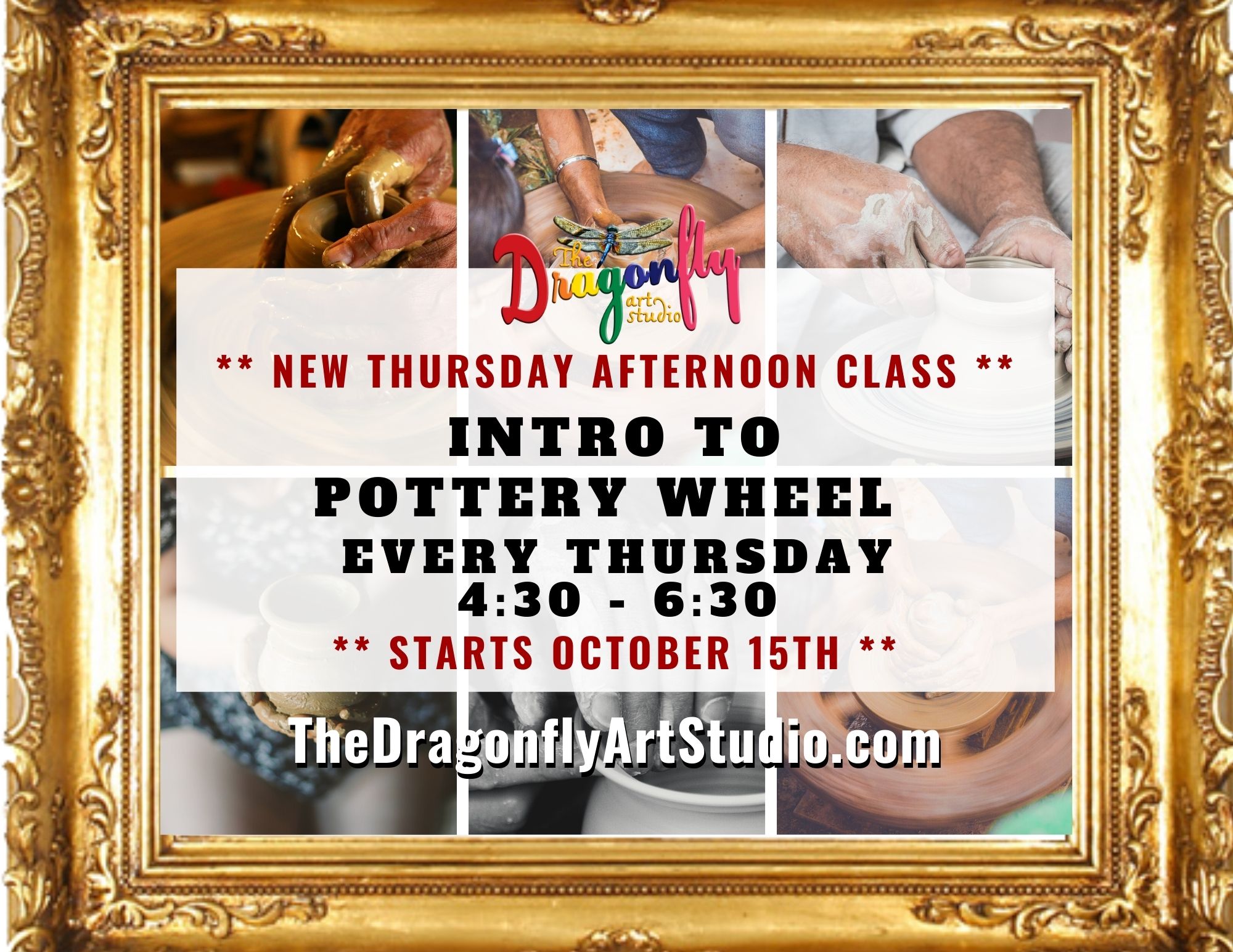 Beginner Pottery Wheel at The Dragonfly – Thursday Afternoons – The ...