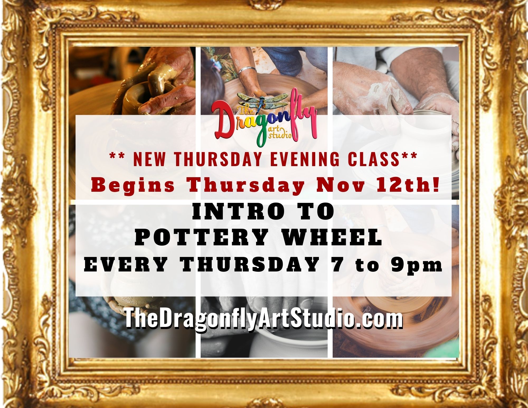 Intro to Pottery Wheel at The Dragonfly – Thursdays at 7pm – The ...