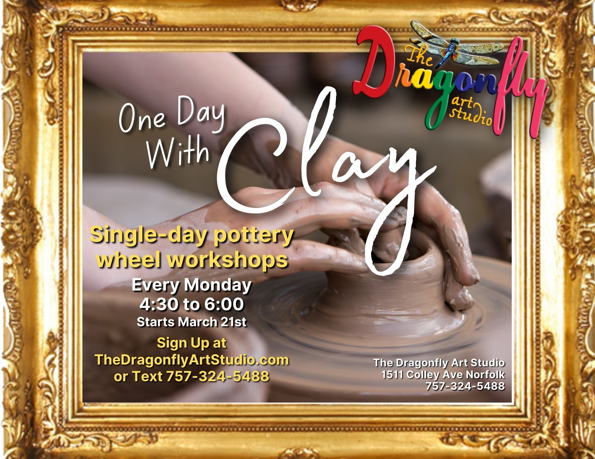 One Day With Clay – Single-Day Pottery Wheel Workshops – The Dragonfly ...