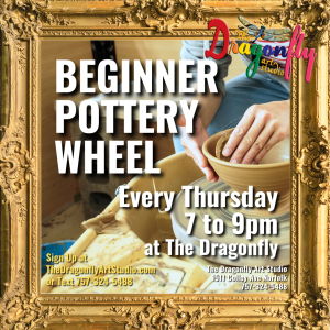 THURSDAYS 7pm - INTRO TO POTTERY WHEEL - THURSDAYS EVENINGS - 7 TO 9pm