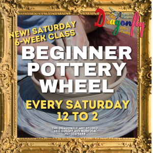 BEGINNER POTTERY WHEEL - SATURDAYS 12pm to 2pm